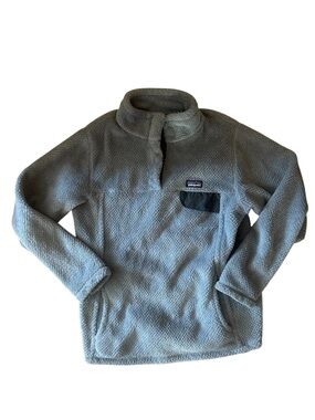 Patagonia Youth Grey Fleece PullOver Size Large 12